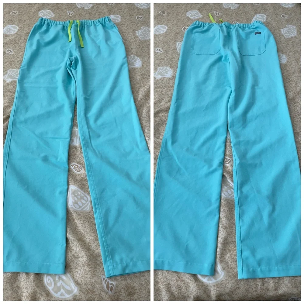 Figs Men's Pisco Basic Scrub Pants Fresh Aqua 1714 Size Small Tall